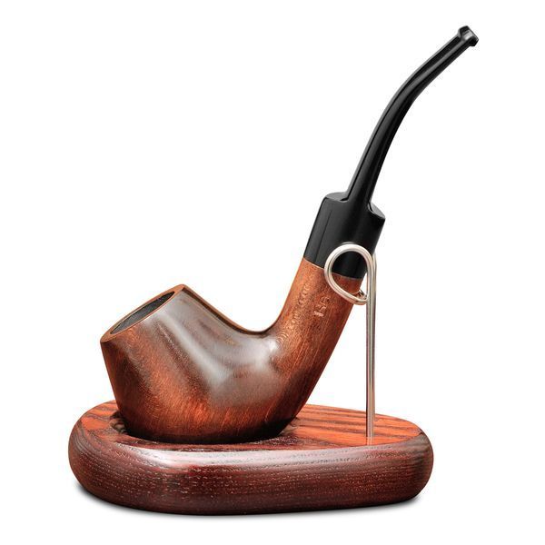 Fajka Volcano 140 mm "ZESTAW" ze stojakiem i ubijakiem z drewna gruszkowego KAFpipe №201