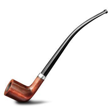 Długa fajka LORD z drewna gruszki KAFpipe №235