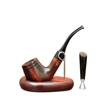 Fajka z drewna gruszowego SHERLOCK "ZESTAW" ze stojakiem i ubijakiem KAFpipe №232