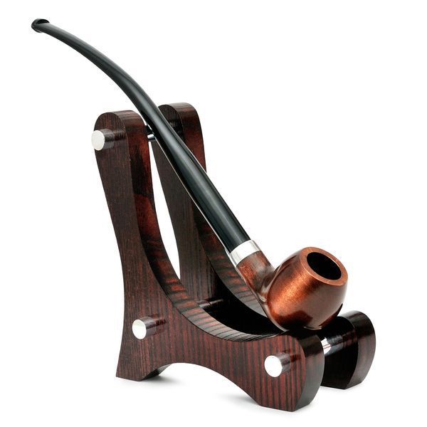Długa fajka z drewna gruszki w stylu Churchwarden KAFpipe №219