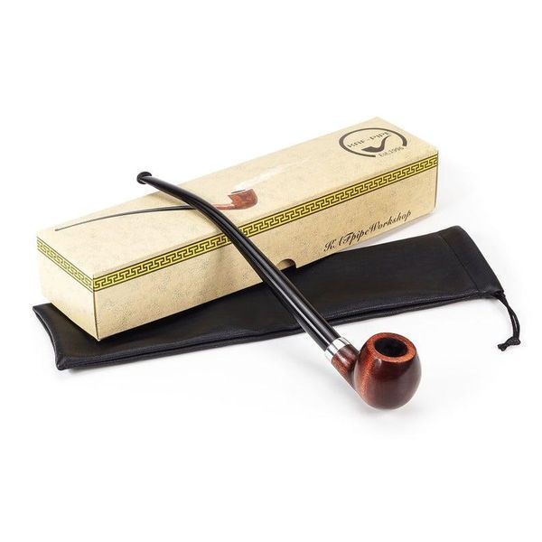 Długa fajka 250 mm z drewna gruszowego CHURCHWARDEN z grawerem laserowym
